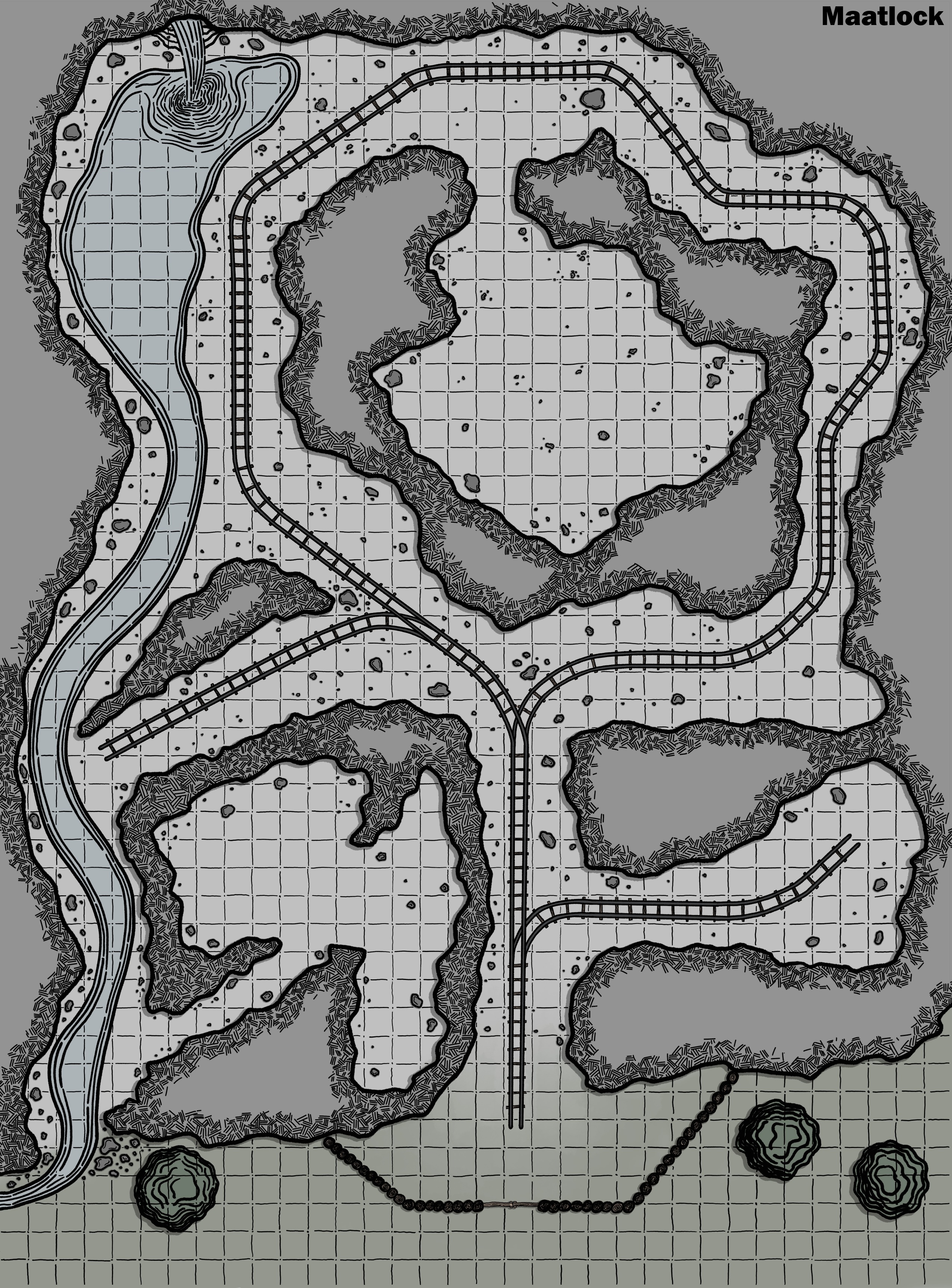 The Mines — Color, Gridded